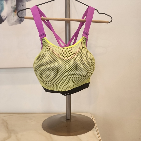 VX Victoria Secret CUTEST EVER STRAPPY SPORTS BRA, Size 36DDD ♥️🩵 - Picture 13 of 16